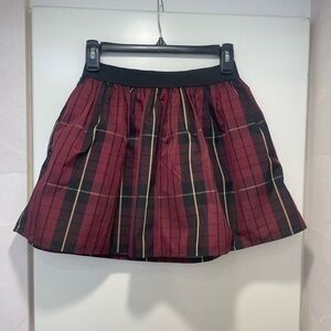 Girls Tafetta Plaid Mini Skirt Size XL